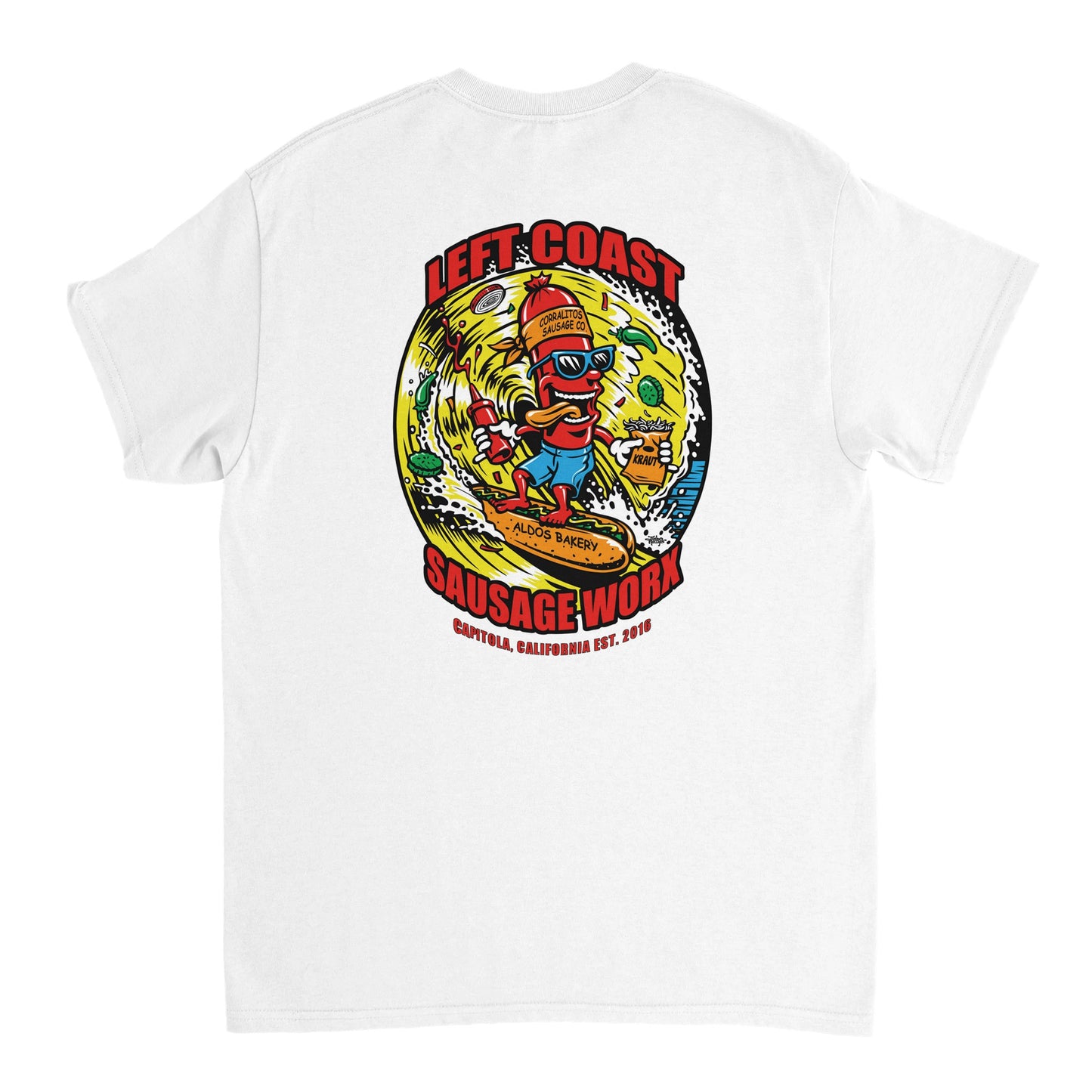 The OG Left Coast Sausage Worx Tee!!